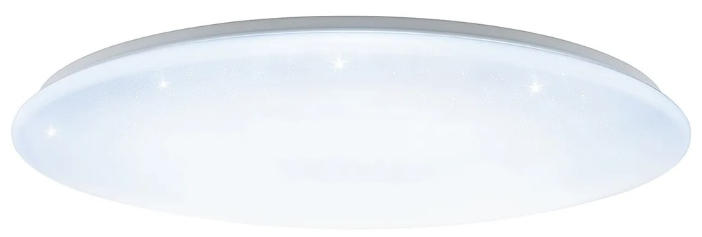 Plafoniera Moderna Giron-S Acciaio Bianco Luce Led Integrato 73W