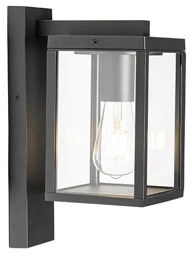 Lanterna da parete per esterni industriale nera IP44 - Charlois