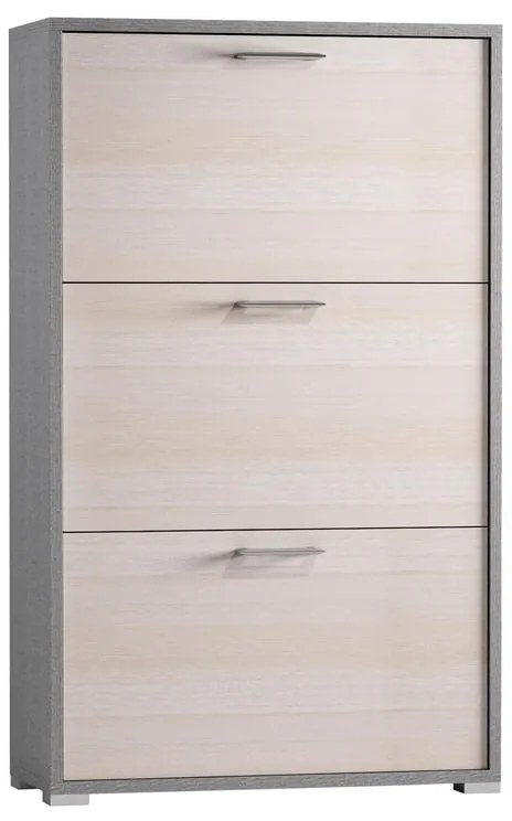 Scarpiera 3 ante L 65 x H 112 x P 18 cm 9 paia, larice
