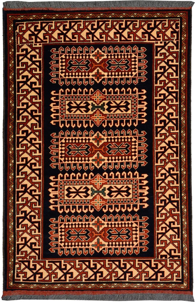 Afghan Tappeto orientale 150x100 Rosso (Afghanistan) Annodato A Mano