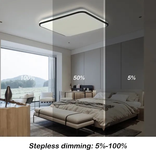 Brilagi - Plafoniera LED dimmerabile SMART LED/36W/230V 53x53 cm Wi-Fi Tuya + telecomando