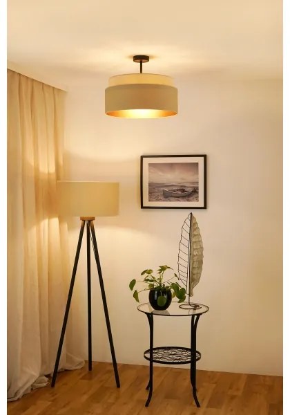 Brilagi - Lampadario OREGON VEGE 1xE27/15W/230V Ø 45 cm beige
