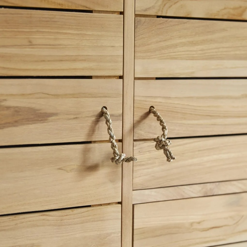 Tikamoon - Armadio guardaroba per bambini in legno di teak massello 180 Minimalys