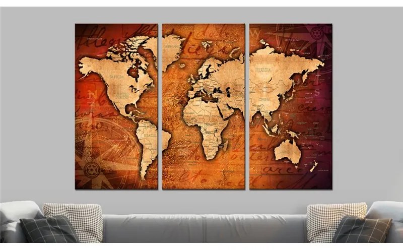 Quadro Amber Travels  Colore Beige, Dimensioni e Misure 120x80