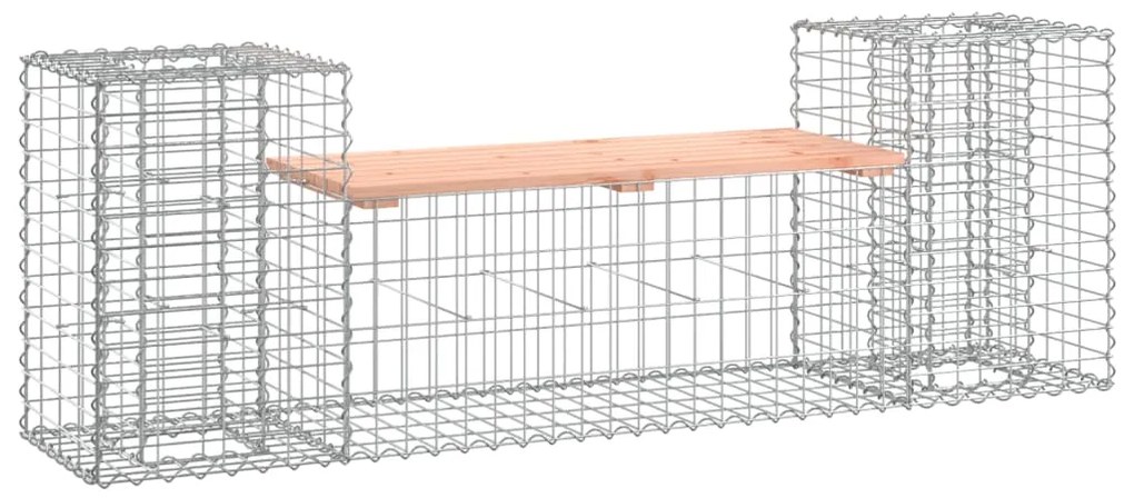 Panca Giardino Design Gabbione 183x41x60,5 cm Massello Douglas