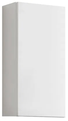 Pensile bagno Brera laccato opaco bianco, 1 anta apertura da sinistra P 17 x L 30 x H 60 cm