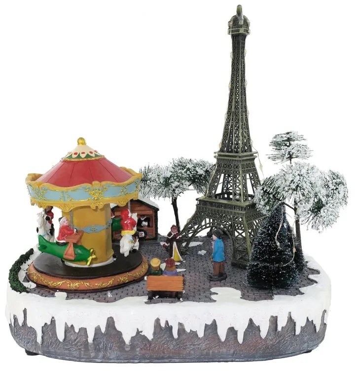 Villaggio di Natale Parigi H 29.5 cm L 30 cm P 23 cm