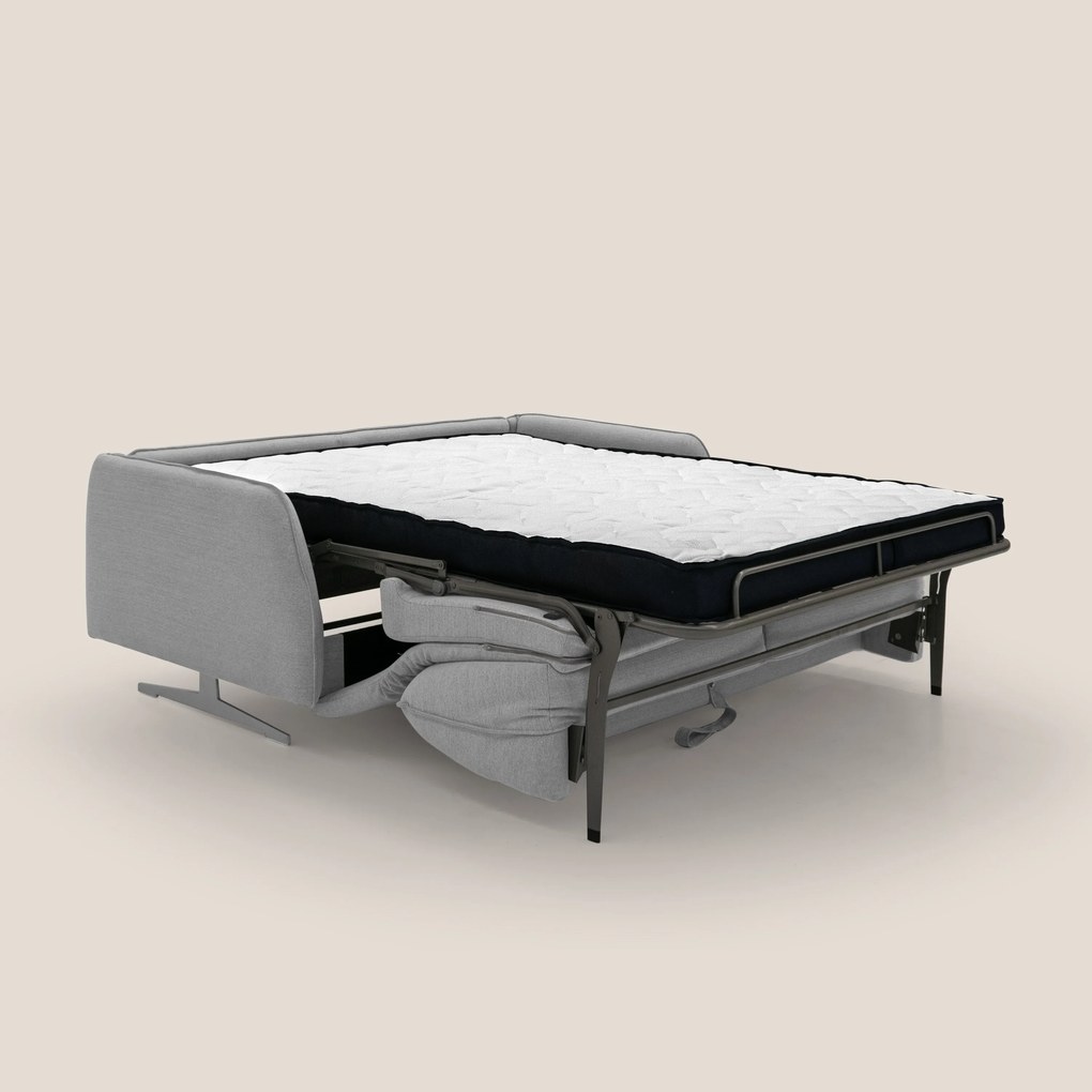 Texas Divano letto matrimoniale moderno in tessuto impermeabile T19 grigio