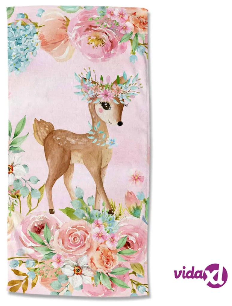 Good Morning Telo da Spiaggia SWEET 75x150 cm Rosa