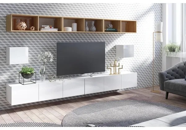 Armadio a muro PAVO 34x34 cm bianco lucido