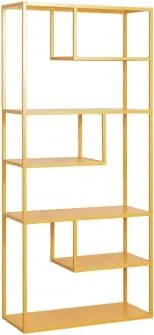 Libreria 85x190 Cm In Acciaio Thura Giallo Albero - Sklum