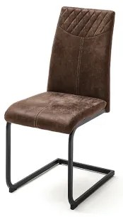 Set di 4 sedie da pranzo VIVIEN, marrone