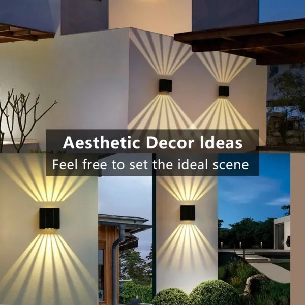 Brilagi - Applique a LED solare BLOCK LED/2W/3,7V IP44