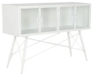 Consolle DKD Home Decor Bianco Metallo Cristallo 120 x 35 x 80 cm