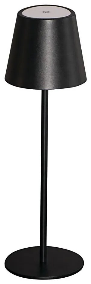 Kanlux 36321 - Lampada da tavolo LED dimmerabile INITA LED/1,2W/1800 mAh IP54 nero
