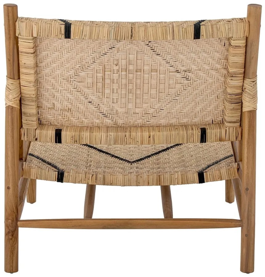 Poltrona con intreccio in colore naturale Lennox - Bloomingville