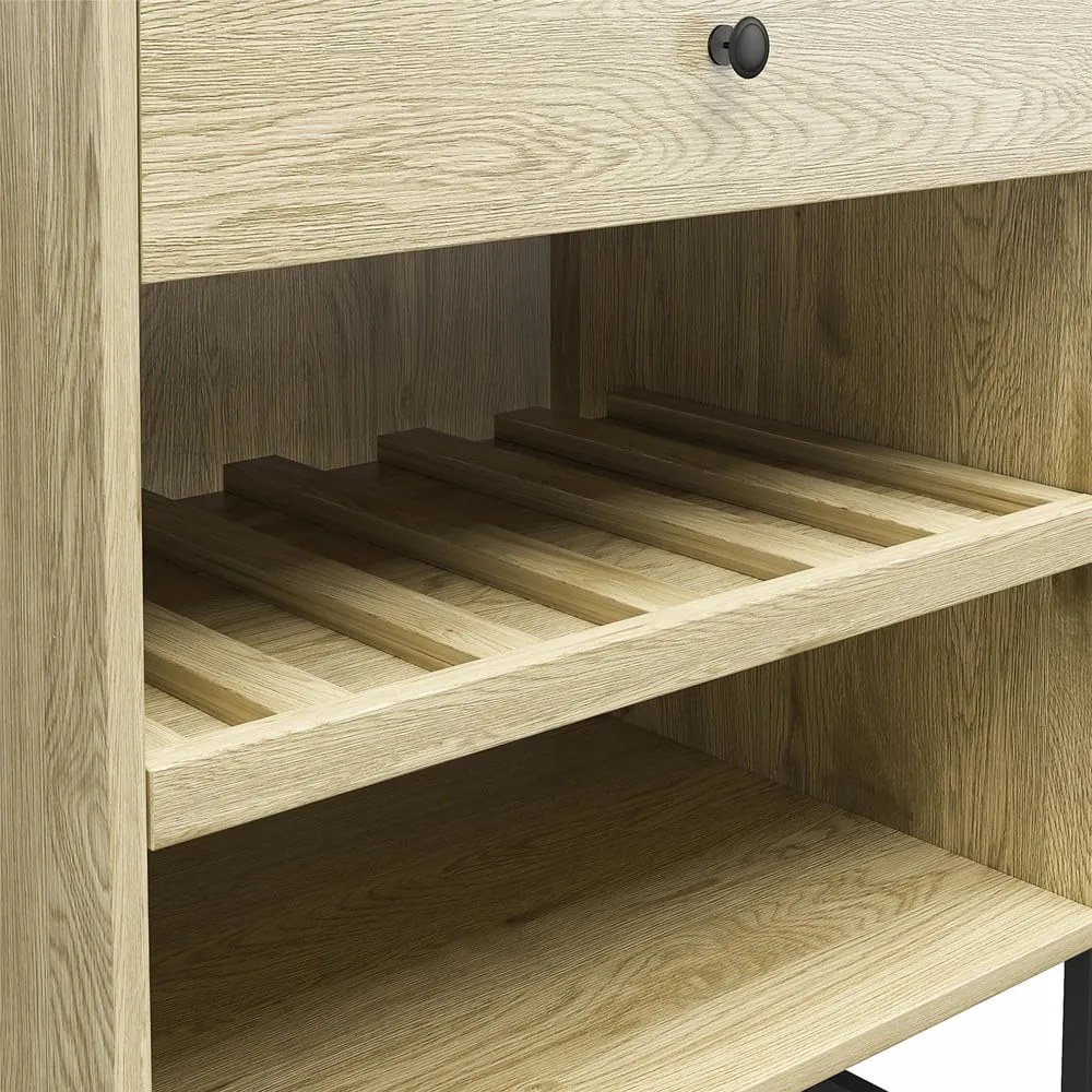 Mobile da vino in pino naturale per 6 bottiglie, 60x83 cm Tamlin - Støraa