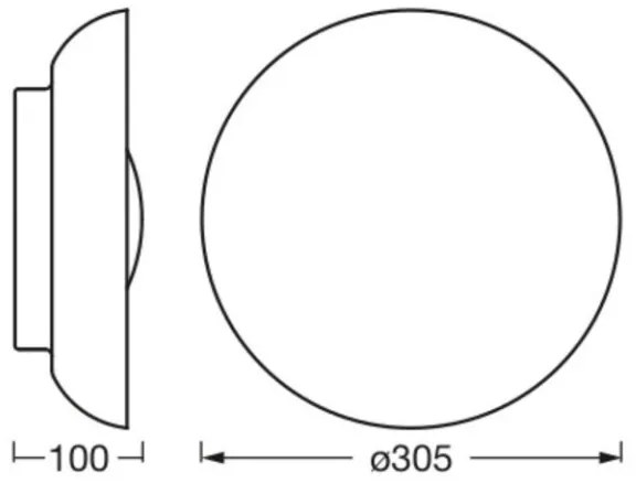 Ledvance - Plafoniera ORBIS MILAN 2xE27/10W/230V