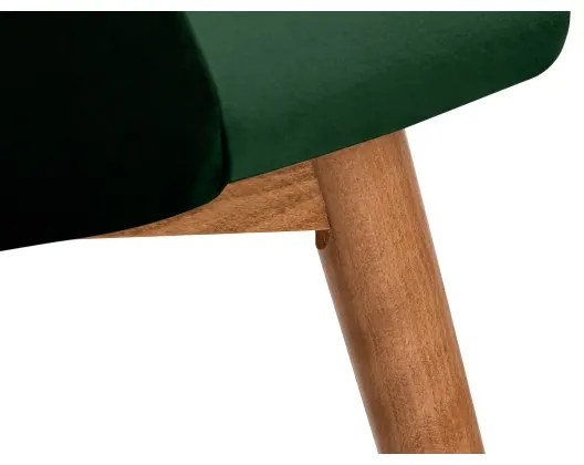 Sedia da pranzo BAKERI 86x48 cm verde scuro/faggio