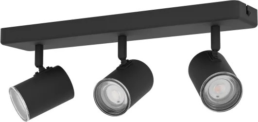 Eglo 901966 - Faretto da bagno CONSUMA 3xGU10/5W/230V IP44 nero