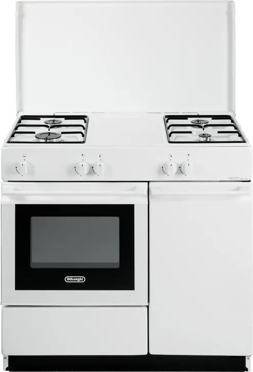 Cucina a gas con forno DE'LONGHI SGW 854 NM bianca L 86 x P 50 cm