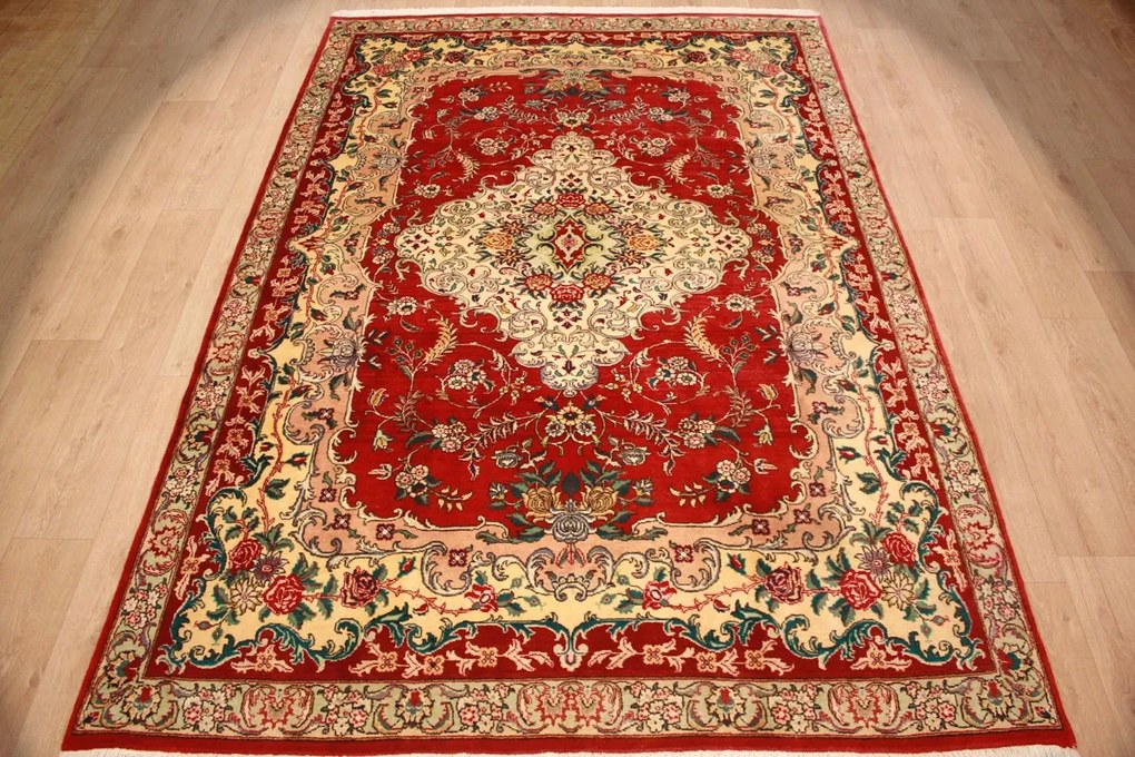 Tabriz Tappeto 200x290 (Iran) Annodato A Mano