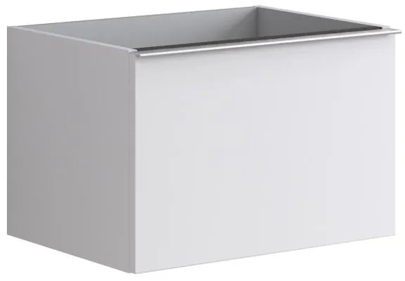 Mobile da bagno sospeso sotto lavabo L 60 x H 40 x P 45.5 cm bianco laccato opaco, 1 cassetto Pixel plain