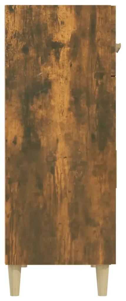 Credenza rovere fumo 69,5x34x89 cm in legno multistrato