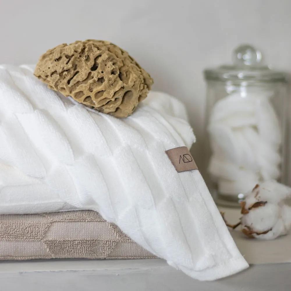 Asciugamani in cotone crema in set da 2 35x55 cm Geo - Mette Ditmer Denmark