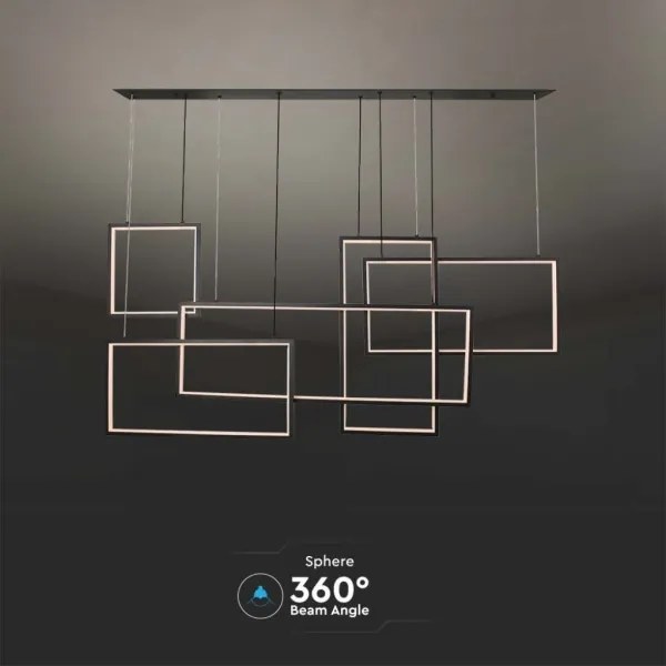 Lampadario a sospensione con filo LED dimmerabile LED/45W/230V 3000K nero