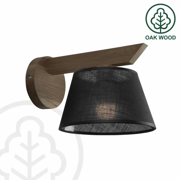 Brilagi - Lampada da parete LED ANTHONY 1xE14/40W/230V noce nero