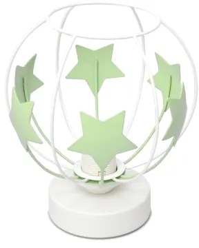 Lampada da tavolo per bambini STARS 1xE27/15W/230V verde/bianco