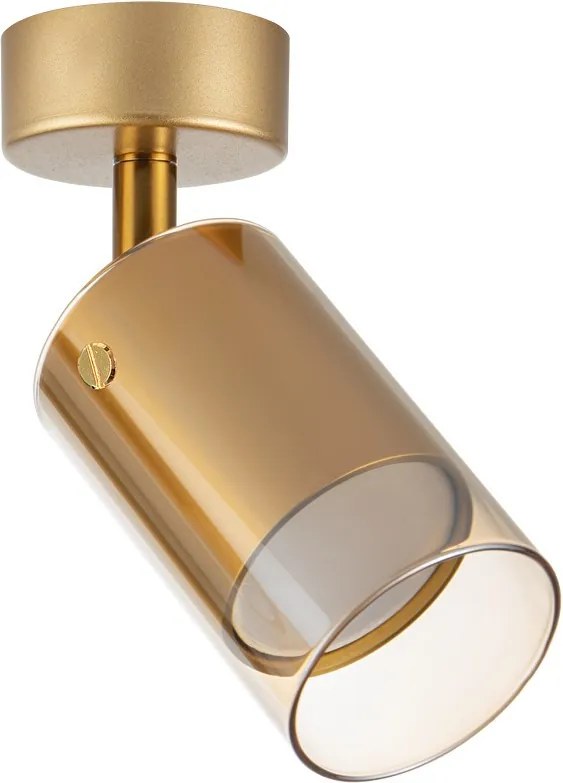 Plafoniera da soffitto GU10 Orientabile in Vetro - Oro