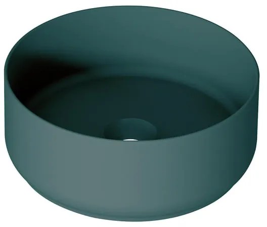 Lavabo da appoggio Kyoto tondo in ceramica verde