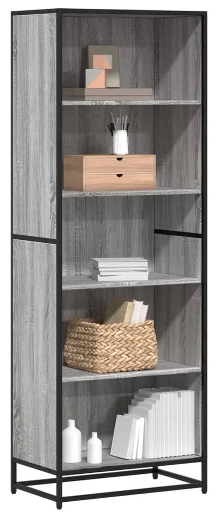 Libreria Grigio Sonoma 60x35x170,5 Cm İn Truciolato /
