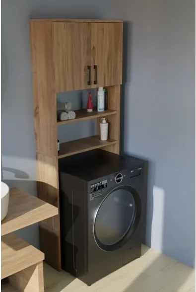 Mobile Coprilavatrice A Colonna 2 Ante 2 Vani 65x27x185 Window Rovere