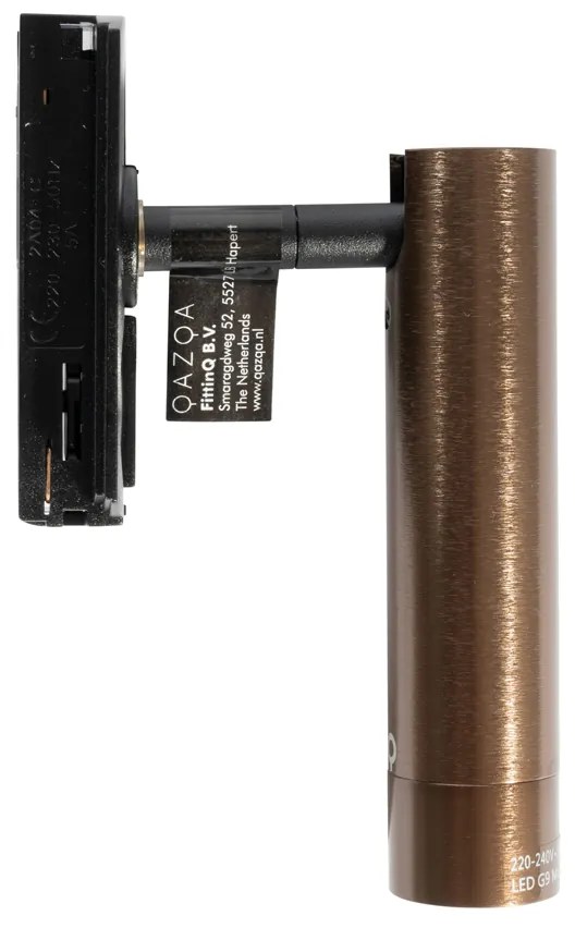 Faretto moderno bronzo scuro per sistema a binario monofase - Iconic Ivy