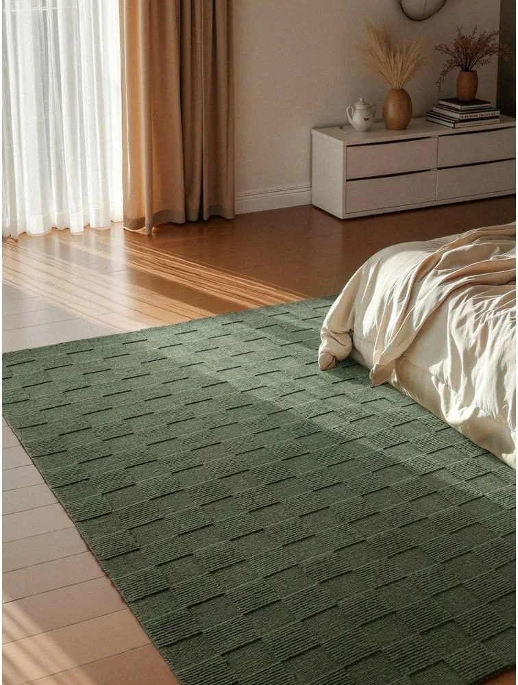 Tappeto verde scuro in lana tessuto a mano 120x170 cm Scala – Villeroy&amp;Boch