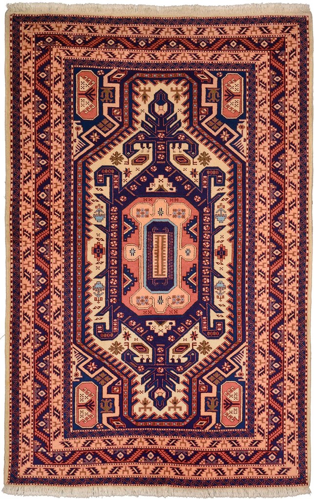 Kazak Tappeto orientale 150x210 Beige (Pakistan) Annodato A Mano