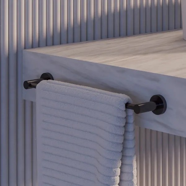 OMNIRES MP60214AT - Appendiabiti da parete MODERN PROJECT 40 cm opaco nero