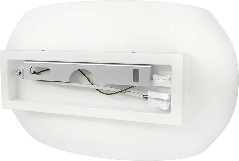 Applique da Parete E27 CURVY in Gesso Pitturabile