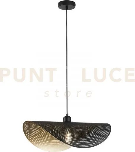 Lampadario a sospensione rhei-dot nera e oro 1 luce attacco e27 50x...