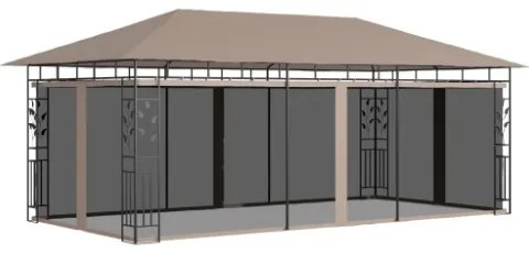 Gazebo con Zanzariera 6x3x2,73 m Talpa 180 g/m²