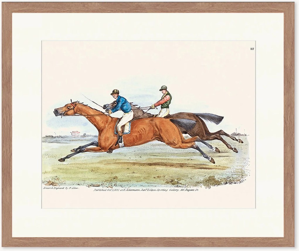 Stampa digitale incorniciata Equestrian, varie misure