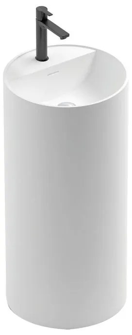 Lavabo sospeso semicerchio in solid surface