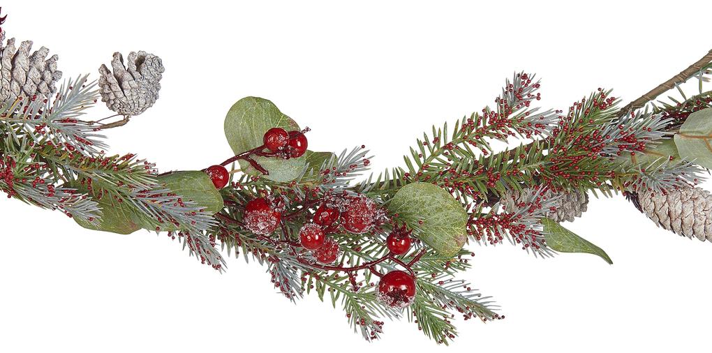 Festone natalizio verde e rosso 150 cm IRUN Beliani