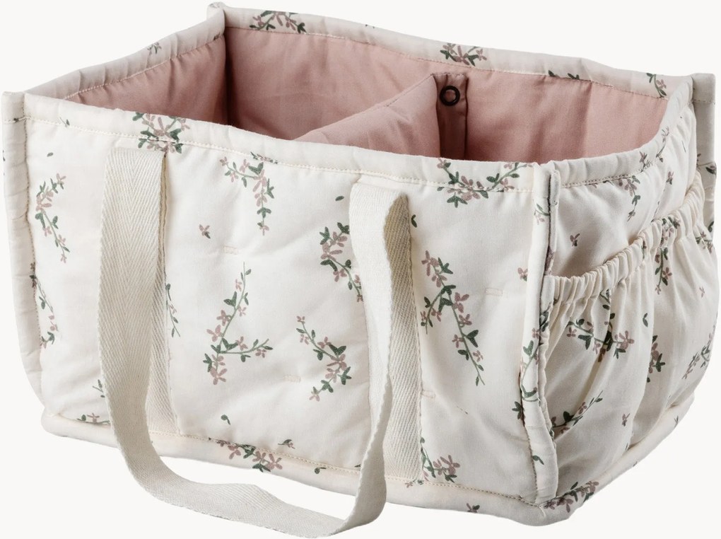 Cesto portaoggetti in cotone organico fatto a mano Diaper Caddy