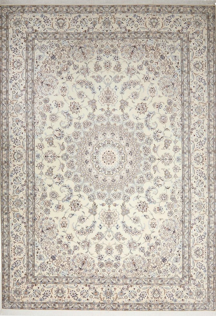 Nain Tappeto 250 x 360 Beige (Iran) Annodato A Mano