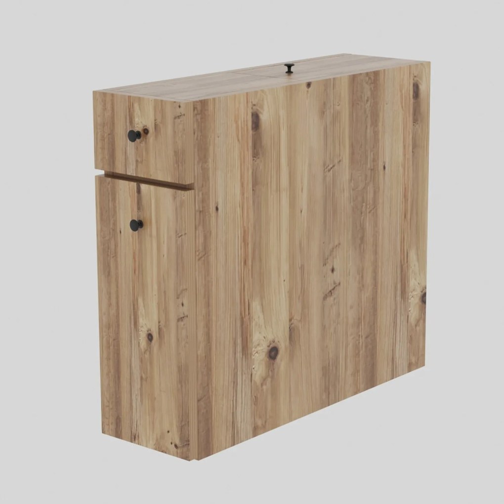 Mobile bagno con cassetti 20x55x60 cm marrone Calencia