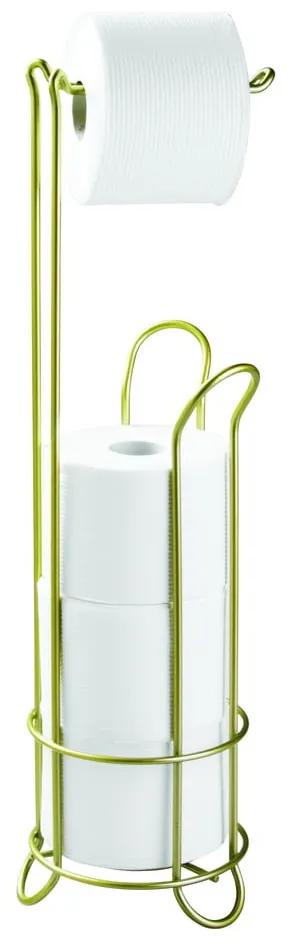 Porta carta igienica in acciaio color oro Classico - iDesign